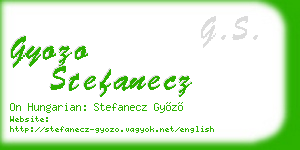 gyozo stefanecz business card
