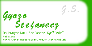 gyozo stefanecz business card